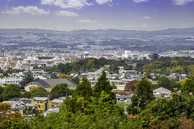 奈良市街眺望　奈良県奈良市